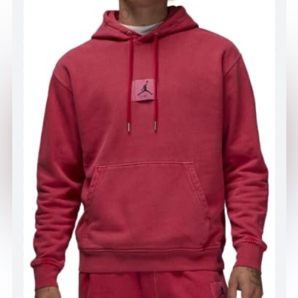 Nike Jordan Flight fleece washed pullover Red Hoodie size M